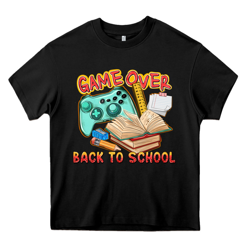 Game Over Back To School Heavy Core Tee by texasbilliewilder | Teevron