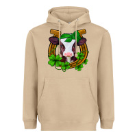 Mushroom lucky horseshoe 4 leaf clover baby calf Heavyweight Hoodie - Jasminsmagicworld