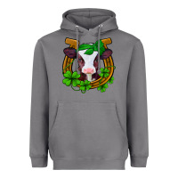 Storm lucky horseshoe 4 leaf clover baby calf Heavyweight Hoodie - Jasminsmagicworld