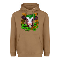 Toasted Coconut lucky horseshoe 4 leaf clover baby calf Heavyweight Hoodie - Jasminsmagicworld