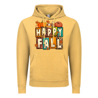 Vintage Mustard happy fall Vintage Hoodie - Artiststas