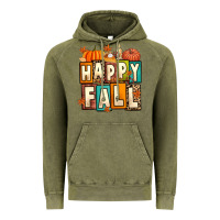 Vintage Olive happy fall Vintage Hoodie - Artiststas