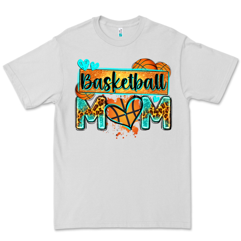 Basketball Mom With Leopard Premium Tee by Zillion Design Studio | Teevron