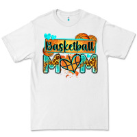 White basketball mom with leopard Premium Tee - Zillion Design Studio