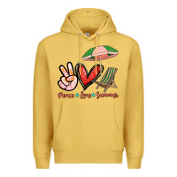 Peace Love Summer Premium Hoodie | Teevron
