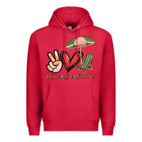 Cardinal Peace love summer Premium Hoodie - NancyCooperArtShop