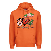 Carrot Peace love summer Premium Hoodie - NancyCooperArtShop