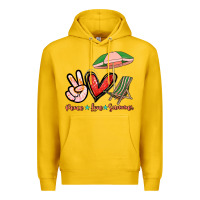 Lemon Peace love summer Premium Hoodie - NancyCooperArtShop