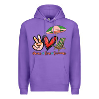 Purple Peace love summer Premium Hoodie - NancyCooperArtShop