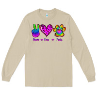 Mushroom Peace Love Pride Long Sleeve Tee - Jasminsmagicworld