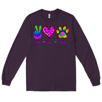 Plum Peace Love Pride Long Sleeve Tee - Jasminsmagicworld