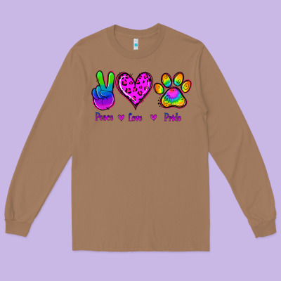 Peace Love Pride Long Sleeve Tee Designed By Jasminsmagicworld
