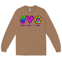 Toasted Coconut Peace Love Pride Long Sleeve Tee - Jasminsmagicworld