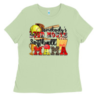 Matcha somebody's loud mouth softball mama Ladies Tee - Zillion Design Studio