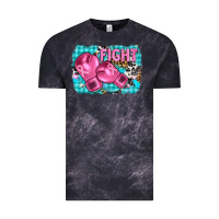 Cloud Black fight with boxing gloves and cancer ribbon Vintage Tee - AdoDesignShop
