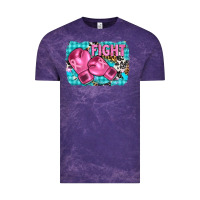Cloud Purple fight with boxing gloves and cancer ribbon Vintage Tee - AdoDesignShop