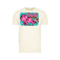 Vintage Arctic fight with boxing gloves and cancer ribbon Vintage Tee - AdoDesignShop