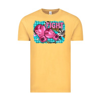 Vintage Mustard fight with boxing gloves and cancer ribbon Vintage Tee - AdoDesignShop
