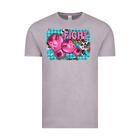 Vintage Zinc fight with boxing gloves and cancer ribbon Vintage Tee - AdoDesignShop