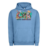 Pigment Pebble Blue certified nursing assistant Urban Hoodie - CowGirlArtShop