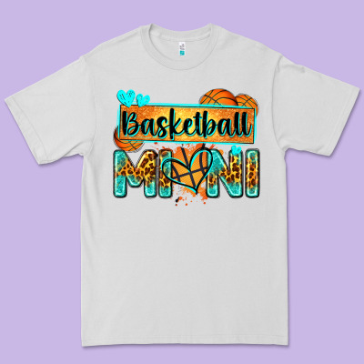 Basketball Mini With Leopard Premium Tee Designed By Zillion Design Studio