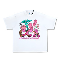 White cca  continuing care assistant with crocs Urban Heavy Tee - AdoDesignShop