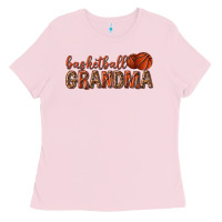 Bubblegum Pink basketball grandma with leopard Ladies Tee - texasbilliewilder