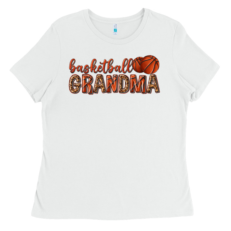 Basketball Grandma With Leopard Ladies Tee by texasbilliewilder | Teevron