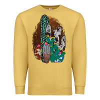 Antique Gold Western Cowhide Cactus Premium Sweatshirt - Bettercallsaul