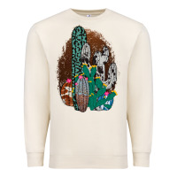 Sandshell Western Cowhide Cactus Premium Sweatshirt - Bettercallsaul
