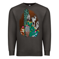 Smoke Western Cowhide Cactus Premium Sweatshirt - Bettercallsaul
