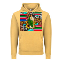 Vintage Mustard san judas leopard cowhide gemstone Vintage Hoodie - JahusDesignShop