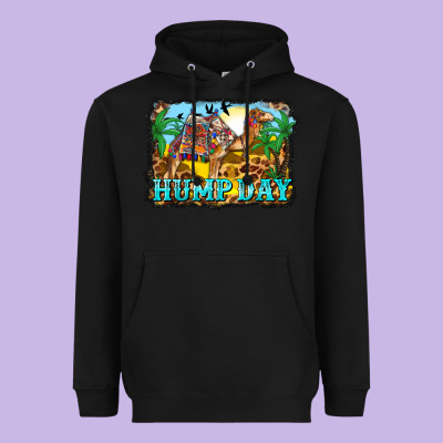 Hump Day Camel And Desert Heavyweight Hoodie Designed By Barkaloodesign
