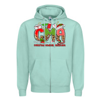 Seafoam cma certified medical assistant Zipper Hoodie - MaliasSmallBusiness