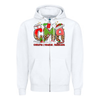 White cma certified medical assistant Zipper Hoodie - MaliasSmallBusiness