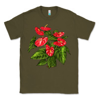 Army Green anthurium Classic Tee - LillyAllenDesigns