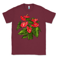 Burgundy anthurium Classic Tee - LillyAllenDesigns
