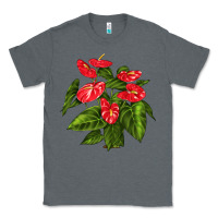 Charcoal Heather anthurium Classic Tee - LillyAllenDesigns