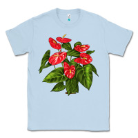 Dusty Blue anthurium Classic Tee - LillyAllenDesigns