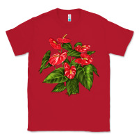 Red anthurium Classic Tee - LillyAllenDesigns