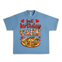 Pebble Blue best birthday cake pizza Urban Heavy Tee - AdoDesignShop