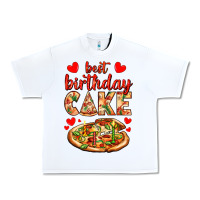 White best birthday cake pizza Urban Heavy Tee - AdoDesignShop