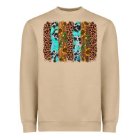 Mushroom sunflower cactus leopard brushstroke Heavyweight Sweatshirt - AdoDesignShop