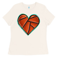 Bone basketball heart Ladies Tee - texasbilliewilder