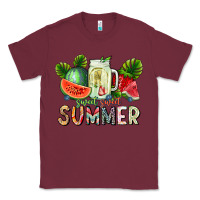 Burgundy Sweet Sweet Summer Classic Tee - CowhideDigitalArt