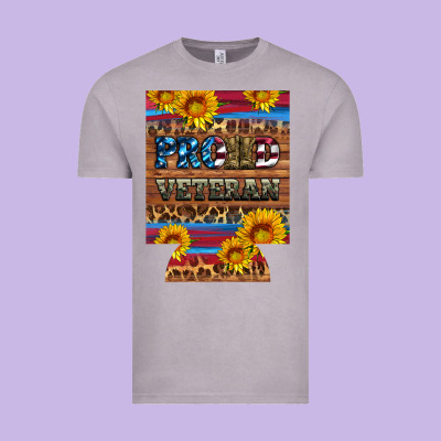 Proud Veteran  12 Oz Regular Can Cooler Vintage Tee Designed By Artiststas