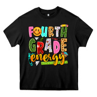 Black fourth grade energy Heavy Core Tee - texasbilliewilder