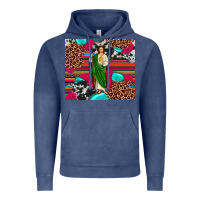 Vintage Denim san judas leopard cowhide tumbler Vintage Hoodie - JahusDesignShop