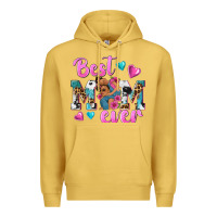 Antique Gold Best Mom Ever Afro Woman Premium Hoodie - texasbilliewilder