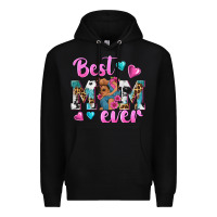 Black Best Mom Ever Afro Woman Premium Hoodie - texasbilliewilder